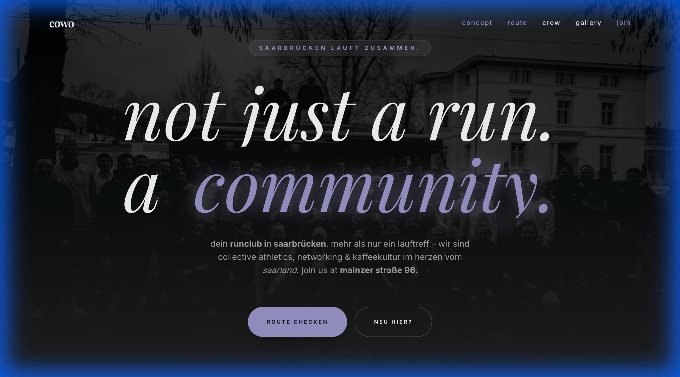 COWO Run Club Website