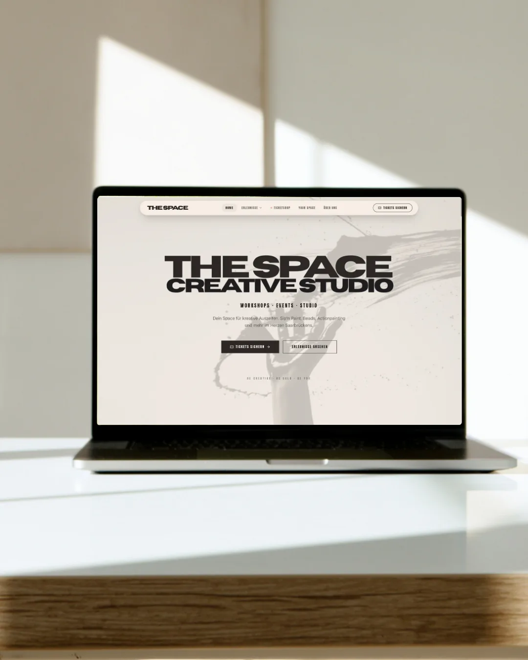 The Space Creative Studio: Webdesign · Branding