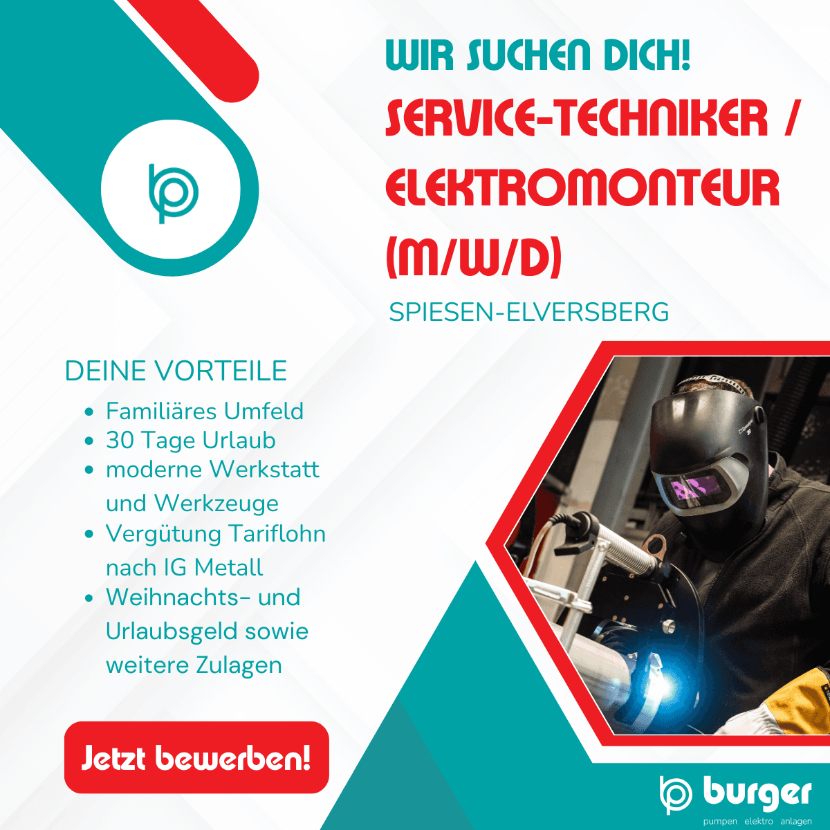 Burger Pumpen Recruiting Creative Service-Techniker
