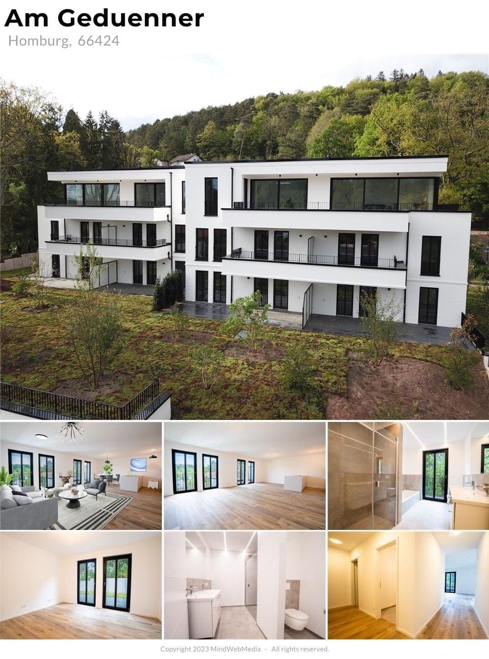 Property marketing for the Am Gedünner development in Homburg